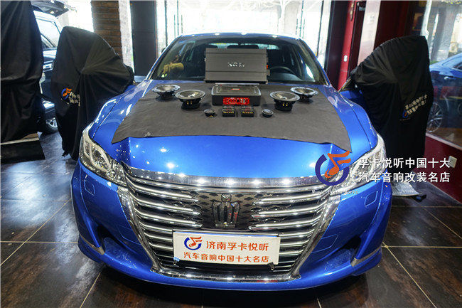 济南丰田皇冠汽车音响改装升级意大利史泰格SG650C汽车喇叭